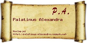 Palatinus Alexandra névjegykártya