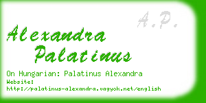 alexandra palatinus business card